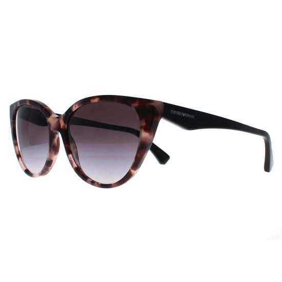 Emporio Armani Gafas Cat Eye para Mujeres Shiny Pink Havana Grey Gradient EA4162 - Image 2