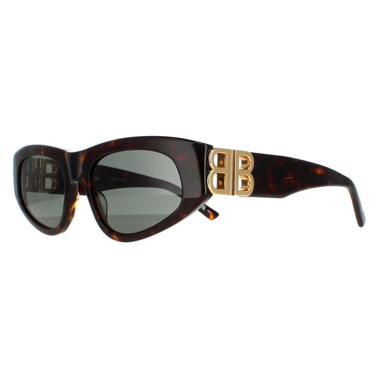 Balenciaga oval señoras oscuro havana verde bb0095s - Image 2