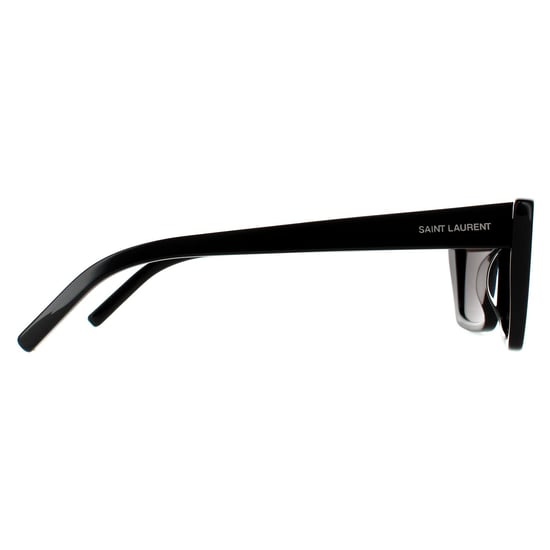 Gafas de sol de mujeres Saint Laurent Cat Eye negras y grises - Image 4