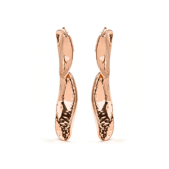 Pendientes Luxenter Zinlay acabados en oro amarillo 18k - Image 3