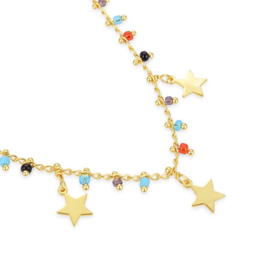 Collar Luxenter de Plata de Ley 925 con Cuarzo Hidrotermal Multicolor acabado en oro amarillo de 18K - Beos - Image 6