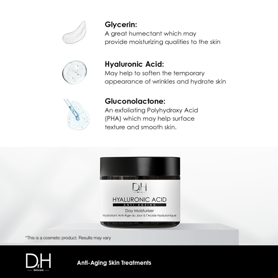 Dr H Crema hidratante de día antiedad con ácido hialurónico 60 ml - Image 2
