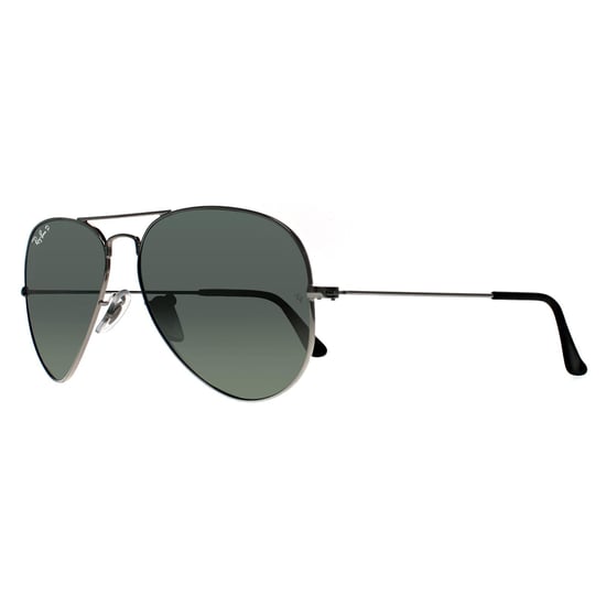 Gafas de sol Ray-Ban Aviator Unisex Plata Polarizadas Verde Espejo Plata - Image 2