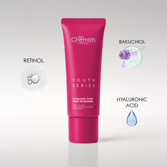 skinChemists Crema hidratante de noche antiedad con retinol y bakuchiol, 50 ml. - Image 5