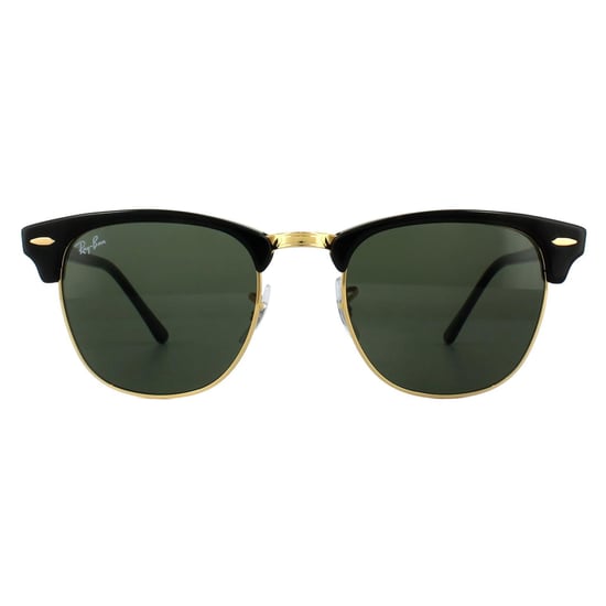 Gafas de sol Ray-Ban Clubmaster 3016 W0365 Negro Verde G-15 Pequeñas 49mm - Image 1