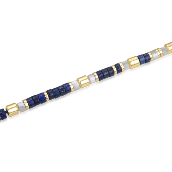 Collar Luxenter de Plata de Ley 925 con Lapislazuli Natural acabado en oro amarillo de 18K - Ihun - Image 5