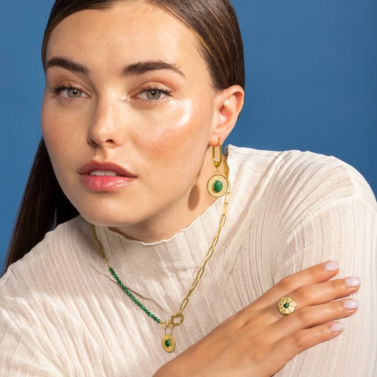 Anillo Luxenter de Malaquita acabado en oro amarillo de 18K- Elknu - Image 2