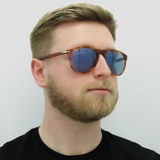 PERSOL Gafas de sol 9649 96/56 Terrier Di Siena Tortoise Azul - Image 6