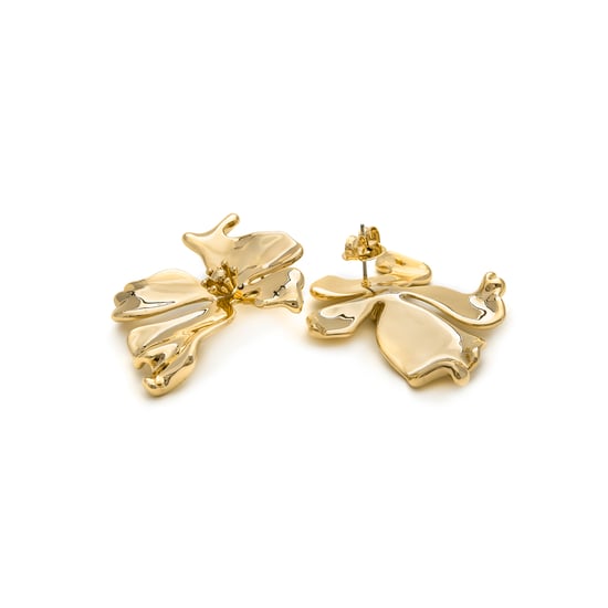Pendientes Luxenter acabados en oro amarillo de 18K - Haiqua - Image 5