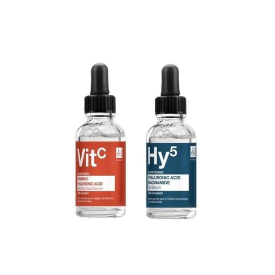 Dr. Botanicals Sérum facial antiedad con vitamina C y ácido hialurónico 30 ml + Sérum contorno de ojos con ácido hialurónico 15 ml - Image 1