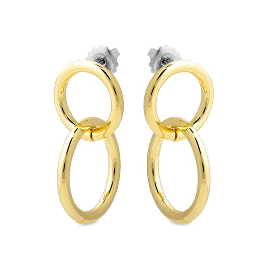 Pendientes Luxenter  acabados en oro amarillo de 18K - Rada - Image 3