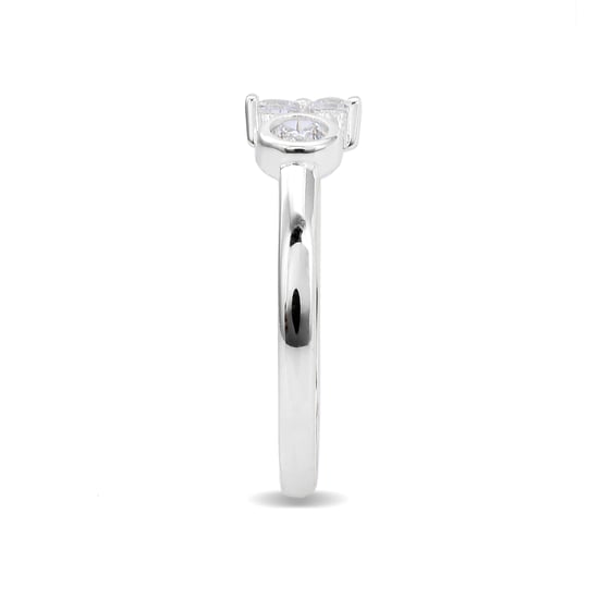 Anillo Luxenter, lialt de plata de ley 925 y circonita brillante con acabado en baño de rodio - Image 3