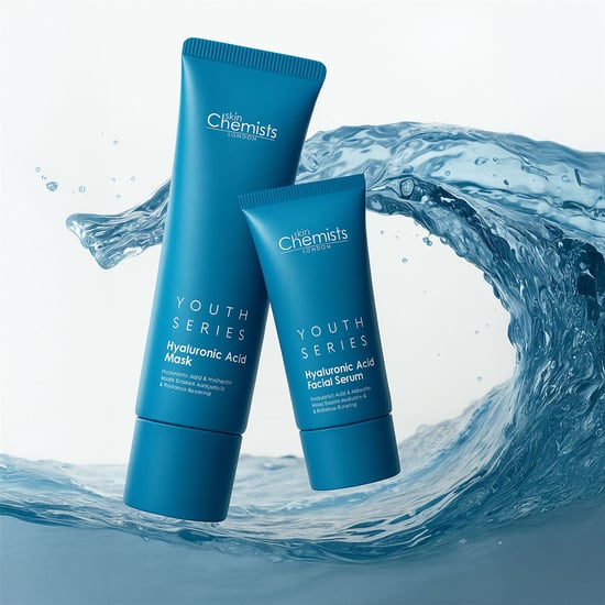 skinChemists Mascarilla antiedad con ácido hialurónico + Sérum facial con ácido hialurónico 80 ml - Image 2