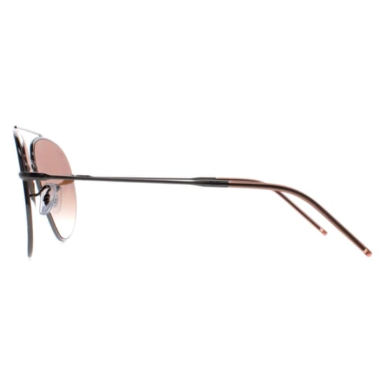 Ray-Ban Aviator Unisex Gunmetal Marrón Gradiente RB0101S Aviator Reverso - Image 3