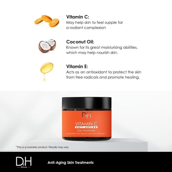 Dr H Crema hidratante de día antiedad con vitamina C, 60 ml. - Image 2