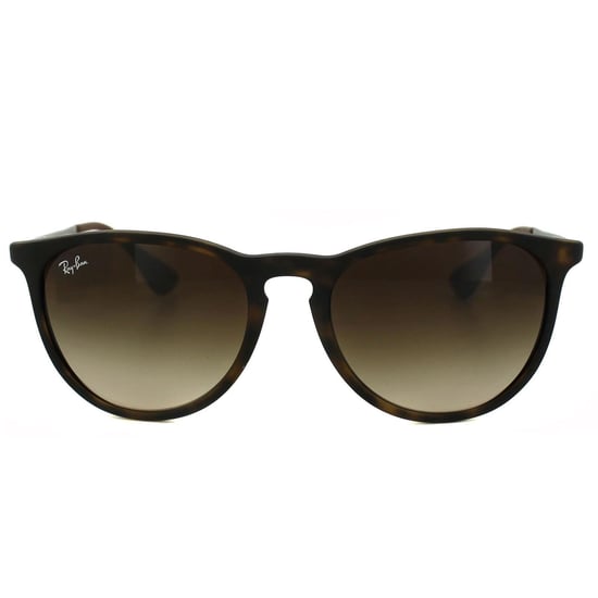 Gafas de sol Ray-ban redondas de mujer de goma havana marrón degradado - Image 1