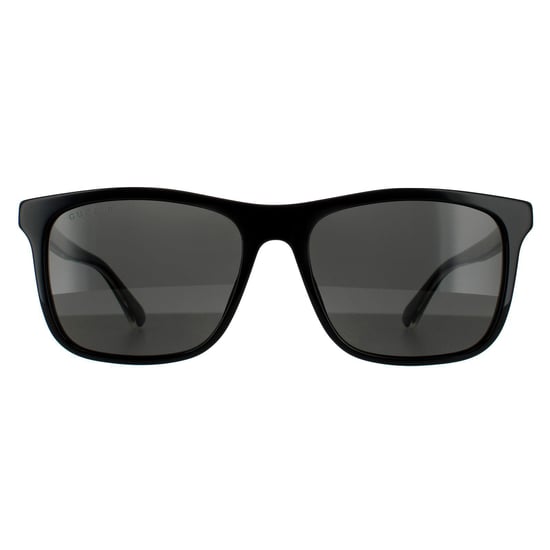 Gafas de sol polarizadas para hombre Gucci Rectangulares negras y grises. - Image 1