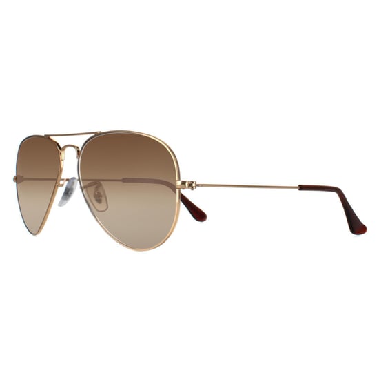 Gafas de sol Ray-Ban Aviator unisex en degradado marrón dorado RB3025 - Image 2