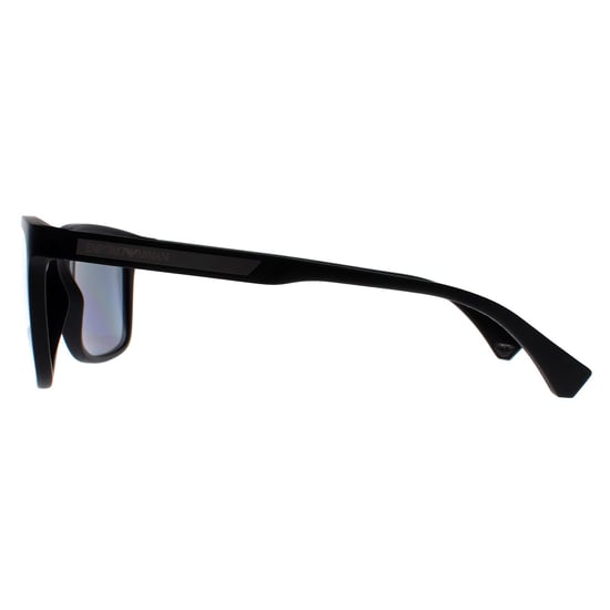 Emporio Armani Rectángulo Hombres Goma Negro Gris Polarizado EA4047 - Image 3