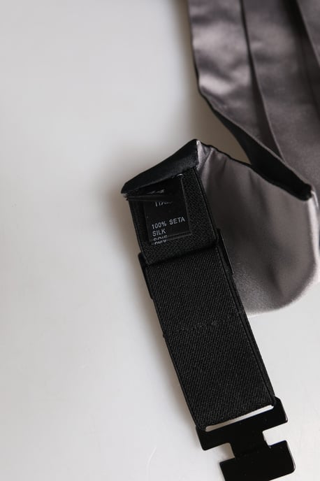 Cinturón de Cummerbund para Hombre en Gris de Dolce & Gabbana 100% Seda - Image 2