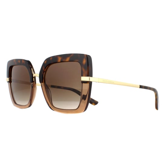 Gafas de sol Dolce & Gabbana DG4373 325613 Top Havana On Transparent Marrón Gradiente - Image 2