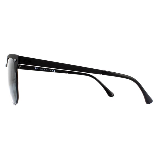 Ray-Ban Gafas de sol Clubmaster Metal RB3716 186/R5 Negro Gris Mate - Image 3