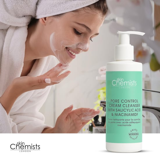 skinChemists Pore Control Crema Limpiadora con Ácido Salicílico y Niacinamida 200ml - Image 5