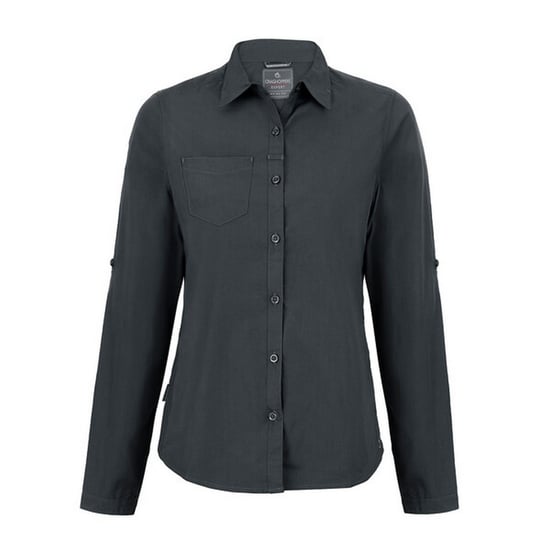 Craghoppers Womens/Ladies Expert Kiwi Long-Sleeved Shirt (Carbon Grey) - Image 2