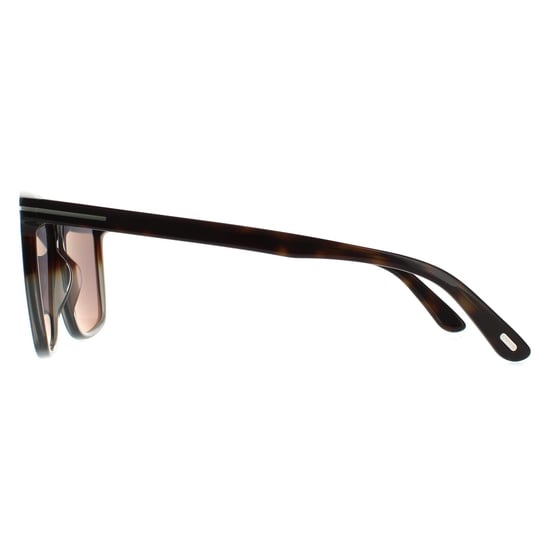 Tom Ford Rectángulo para Hombre Havana Gris Espejo de Color - Image 3