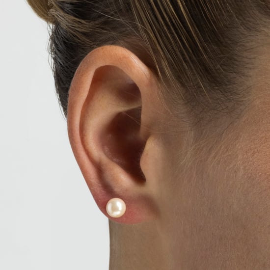Pendientes Luxenter Luxenter, geel de plata de ley 925 y perla rosa acabado baño rodio - Image 3