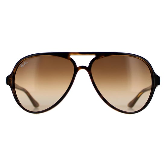 Gafas de sol Ray-Ban Aviator unisex en degradado marrón habana claro - Image 1