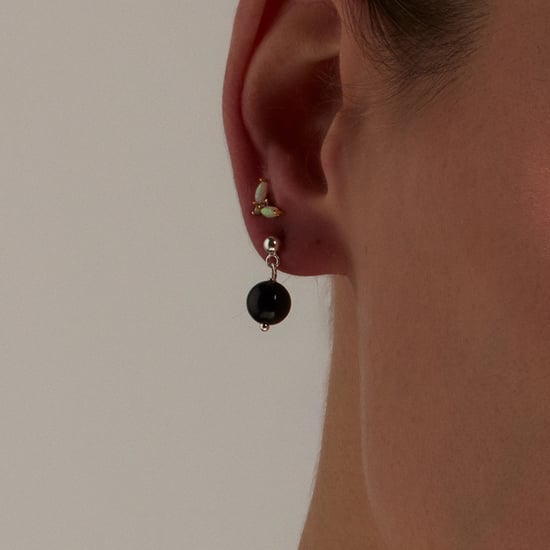 Pendientes Luxenter, coleki de plata de ley 925 y aventurina azul acabado baño rodio - Image 3