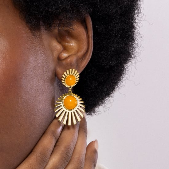 Pendientes Luxenter Zuxia acabados en oro amarillo 18k - Image 3