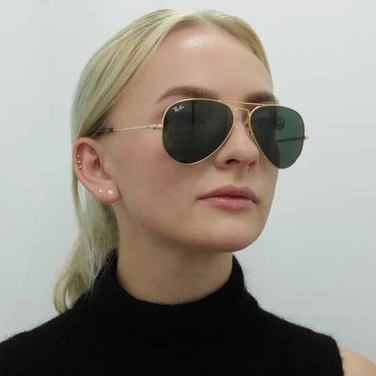 Ray-Ban Gafas de Sol Aviator Metal II RB3689 914731 Oro Verde - Image 6