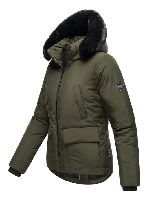 Chaqueta corta de invierno Marikoo con peluche y capucha – Morinaa - Image 3