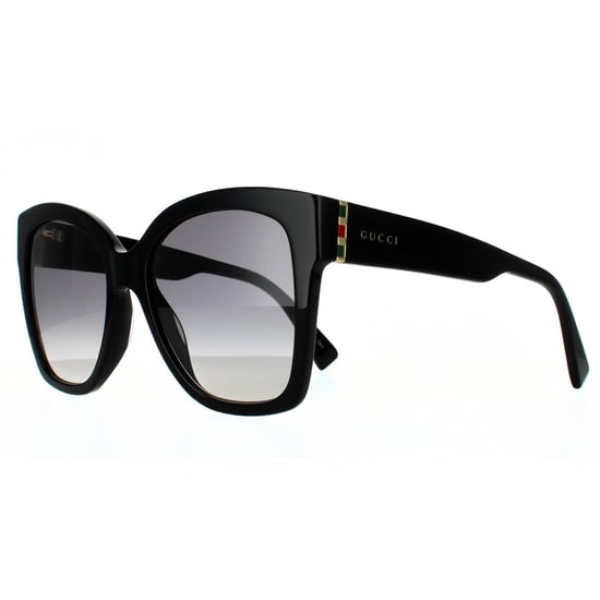 Gafas de sol Gucci Square para mujer en negro y gris degradado - Image 2