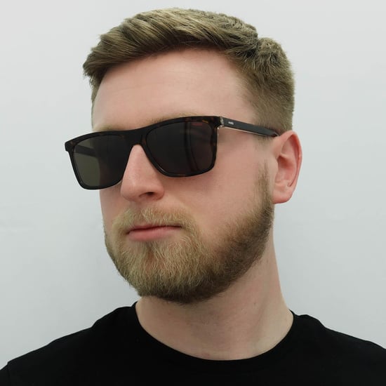 Gafas de sol Hugo by Hugo Boss Rectangle Mens Havana Crystal Brown - Image 6