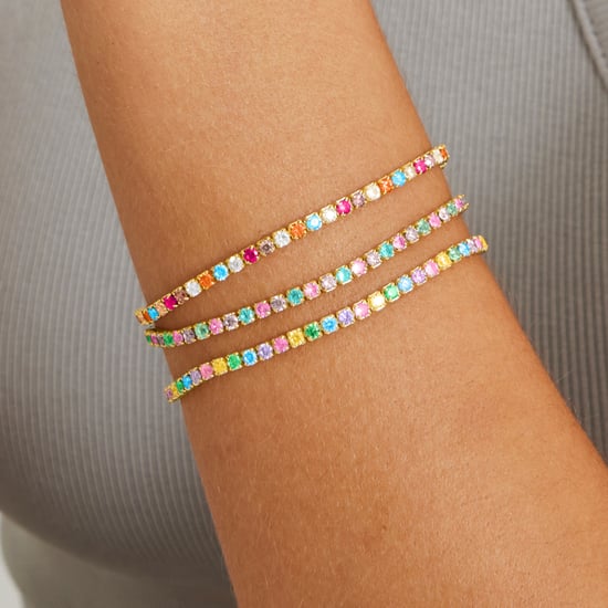 Pulsera Luxenter de Plata de Ley 925 con Circonita Multicolor acabada en oro amarillo de 18K - Tahu - Image 3