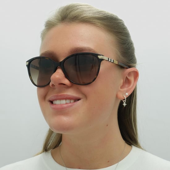 Gafas de sol Burberry Be4216 300213 Habana oscuro con detalles dorados Gradiente marrón - Image 5