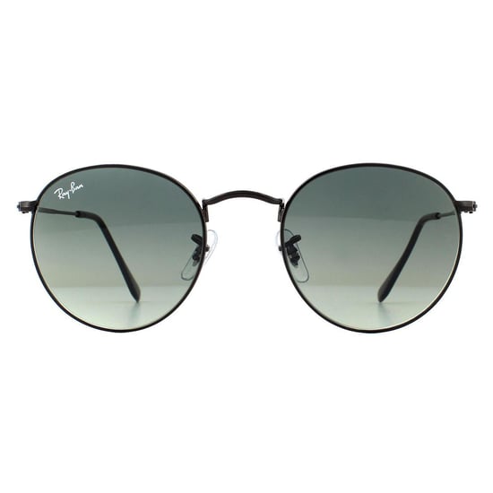 Ray-Ban Gafas de Sol Redondas Lentes Planas 3447n 002/71 Negro Gris Gradiente 50mm - Image 1