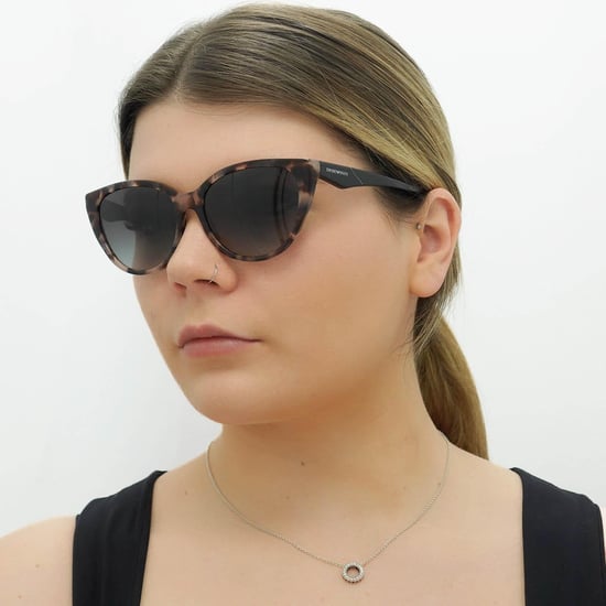 Emporio Armani Gafas Cat Eye para Mujeres Shiny Pink Havana Grey Gradient EA4162 - Image 5