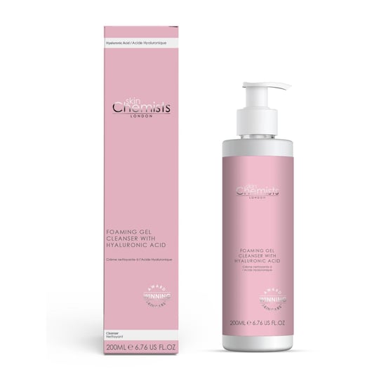 skinChemists Gel limpiador espumoso antiedad con ácido hialurónico 200 ml - Image 1