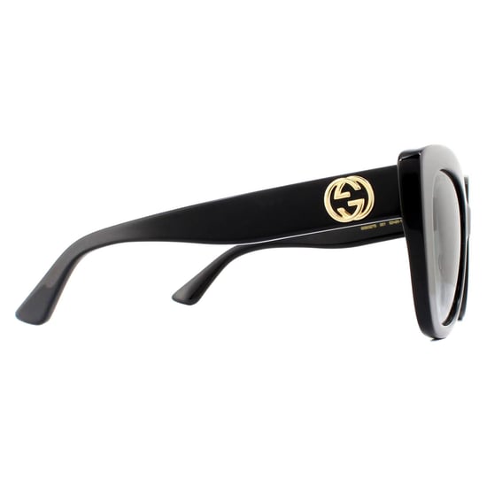 Gafas de sol Gucci Cat Eye para mujer en negro y gris degradado - Image 4