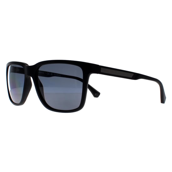 Emporio Armani Rectángulo Hombres Goma Negro Gris Polarizado EA4047 - Image 2
