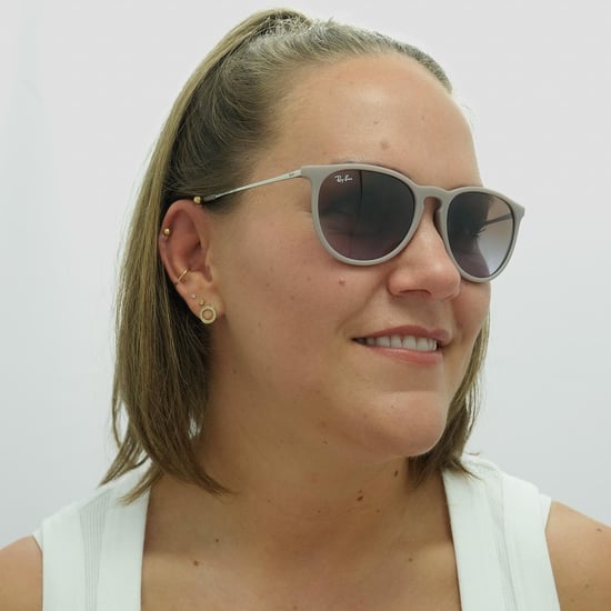 Ray-Ban Gafas de sol Erika 4171 600068 Goma oscura Arena Marrón degradado - Image 5