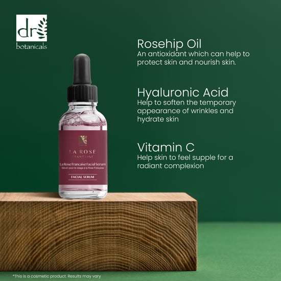Dr. Botanicals Crema hidratante de día, crema hidratante de noche y sérum facial antiedad de La Rose Francaise. - Image 6