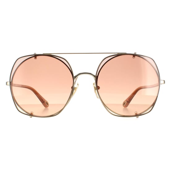 Chloe Aviador Señoras Oro Marrón Gradiente Ch0042s - Image 1