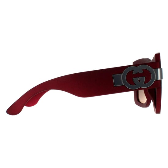 Gucci Cuadrado Mujer Rojo con Plata Gris con Espejo Plata Claro GG1688S - Image 4