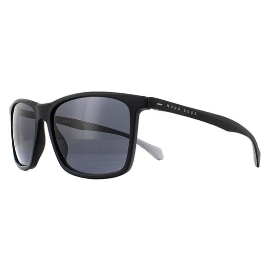Gafas de sol Hugo Boss Rectangle Hombre negro mate gris - Image 2