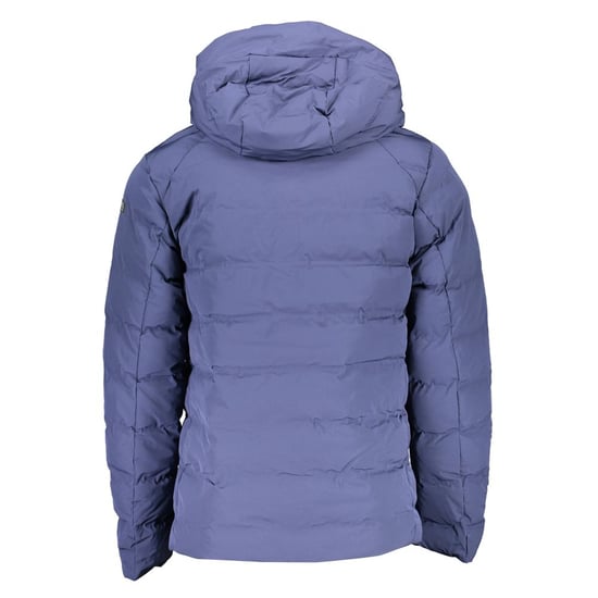 Chaqueta acolchada con capucha azul marino - Image 2